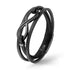 Unendlichkeitszeichen leder Armband herren damen unisex schwarz uniqal
